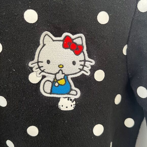 Hello Kitty Black Polka Dot Women's Top - Picture 5 of 6